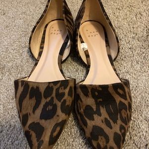 Leopard print flats